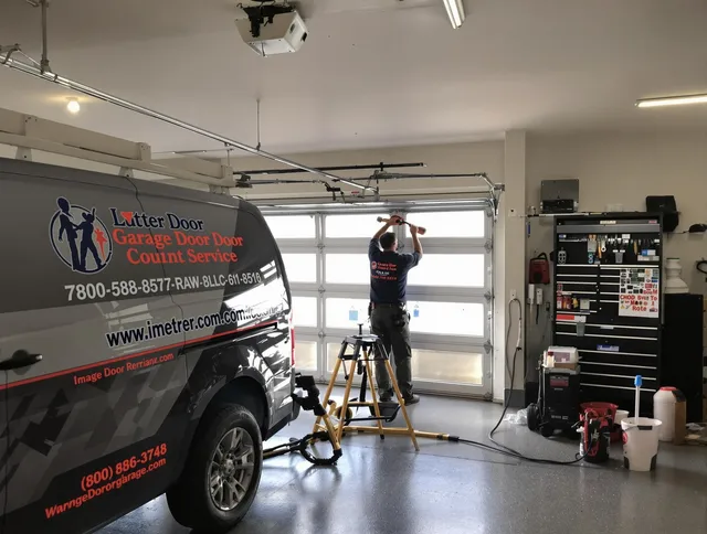 Belmont Garage Door Repair team performing same-day garage door repair in Belmont